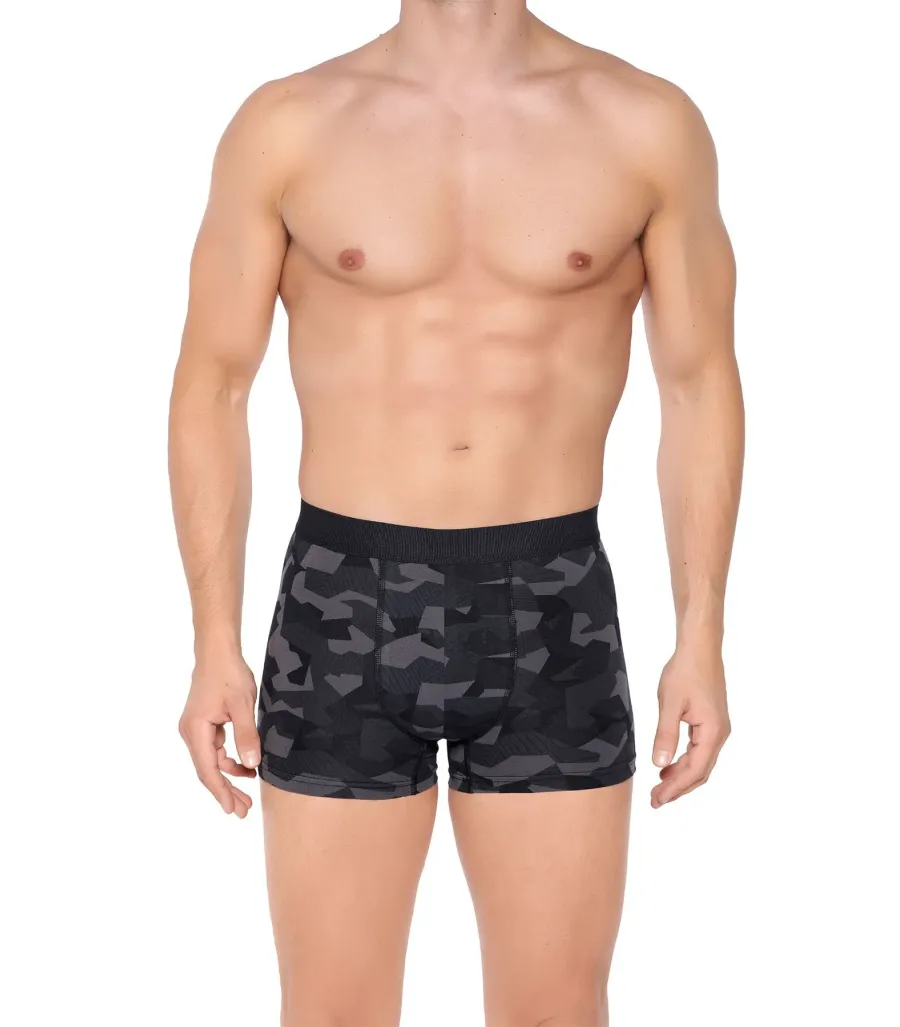 Berrak Erkek Lycralı Desenli Boxer Short