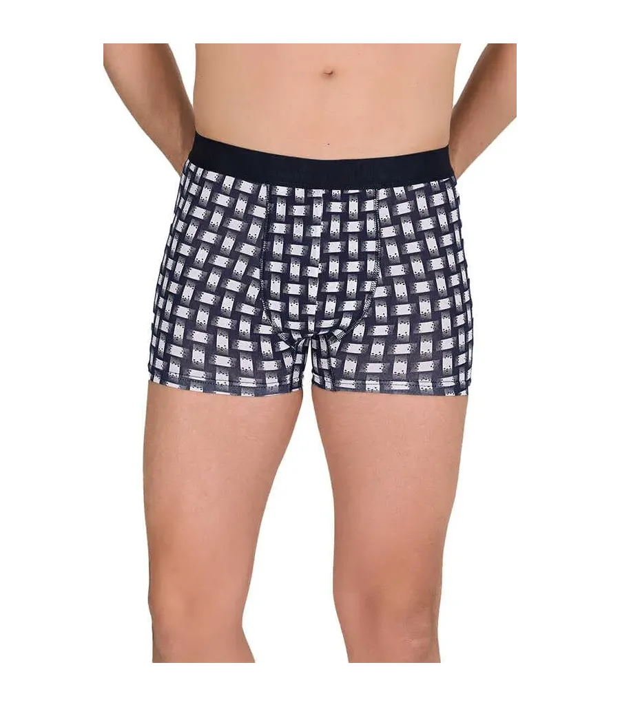 Berrak Erkek Lycralı Desenli Boxer Short