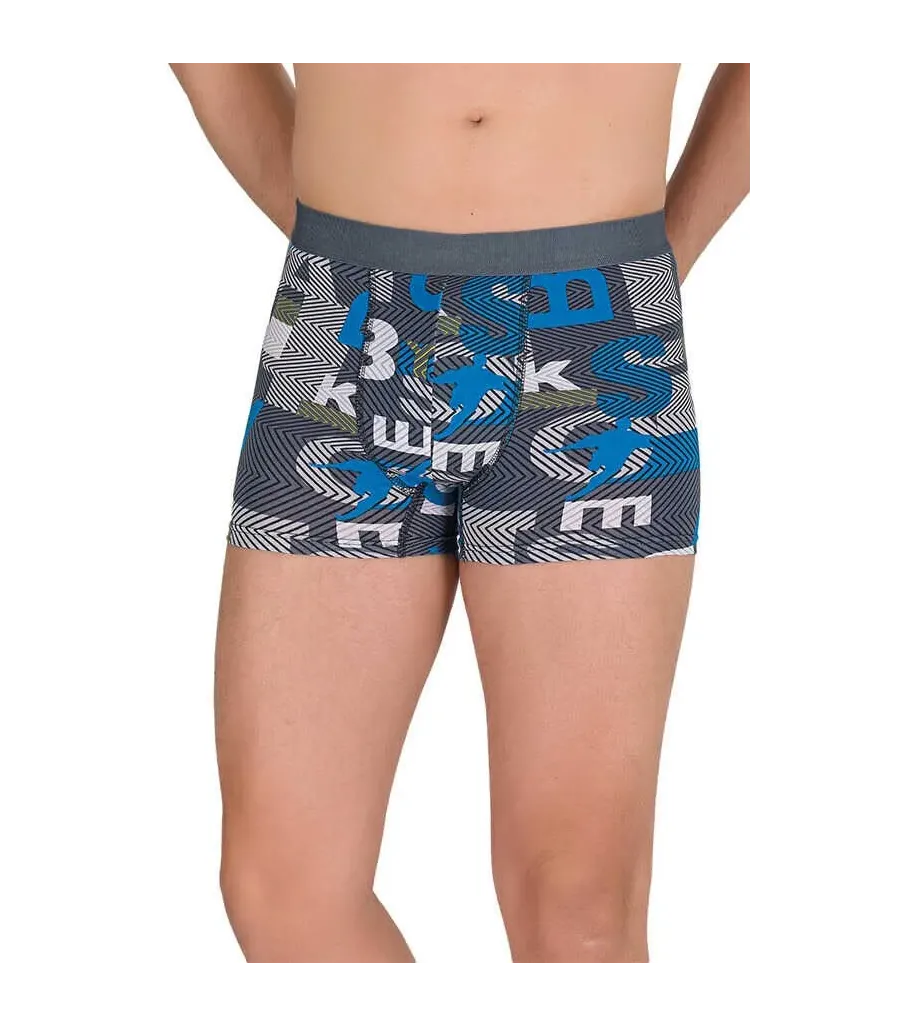 Berrak Erkek Lycralı Desenli Boxer Short