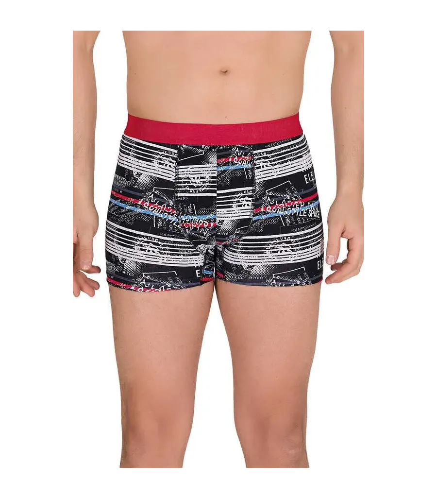 Berrak Erkek Lycralı Desenli Boxer Short