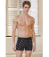 Berrak Erkek Lycralı Desenli Boxer Short