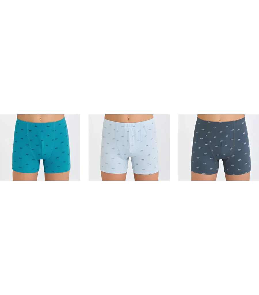 Berrak Erkek Çocuk Boxer Şort 3' Lü Berrak 5075