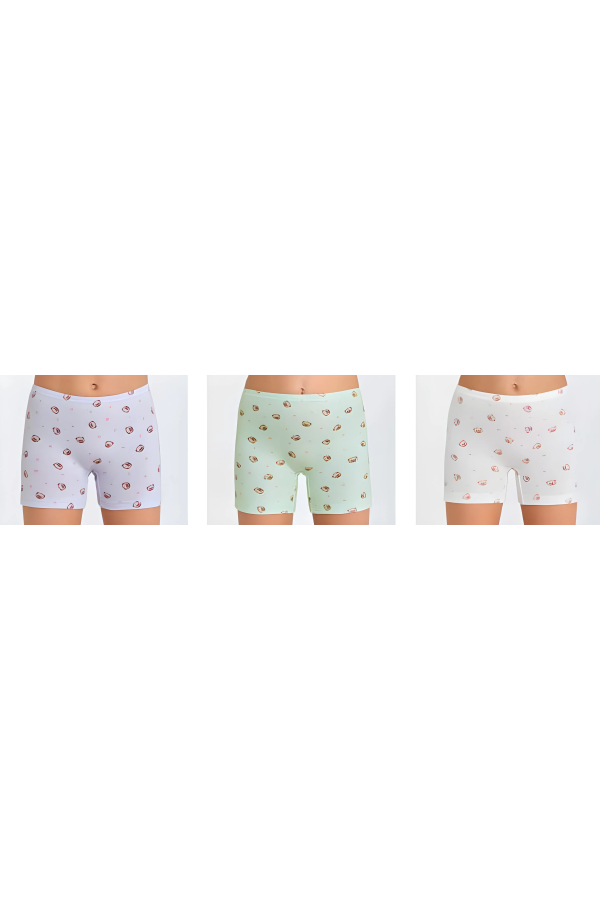 Berrak Kız Çocuk Boxer Short 3' Lü Berrak 5643