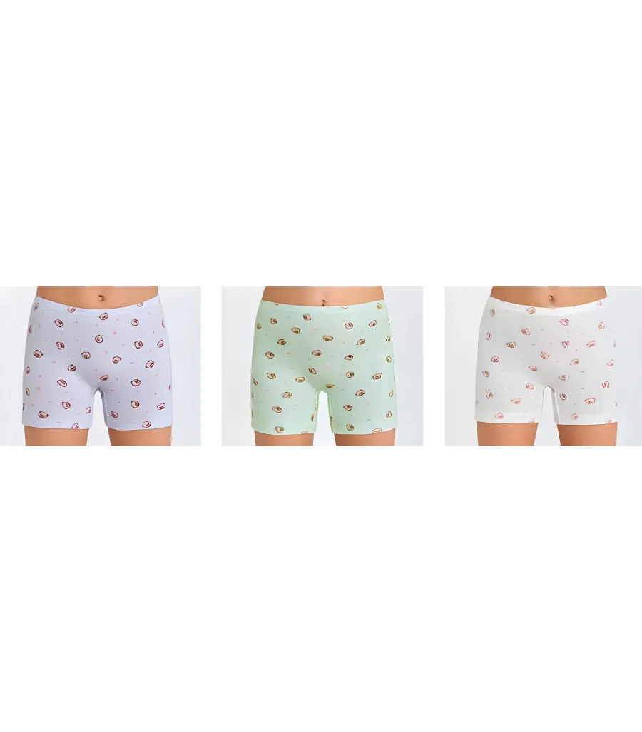 Berrak Kız Çocuk Boxer Short 3' Lü Berrak 5643