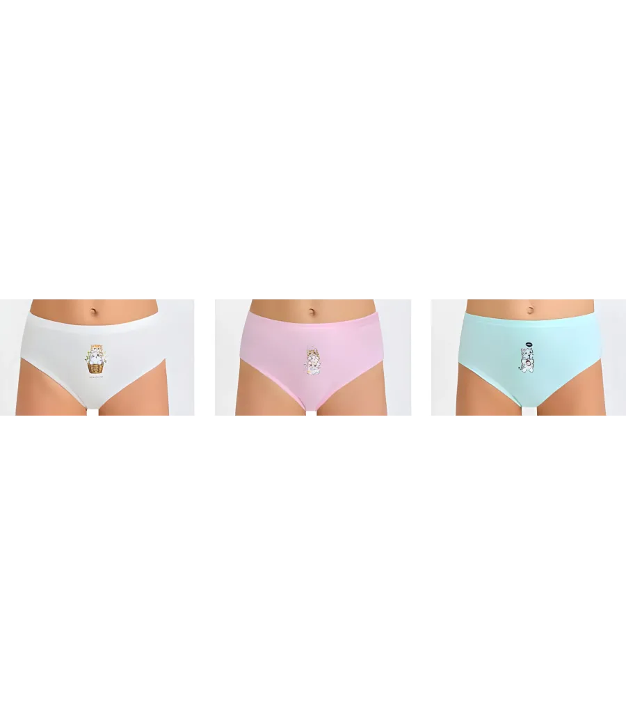 Berrak Kız Çocuk Bikini 3' Lü Berrak 5653