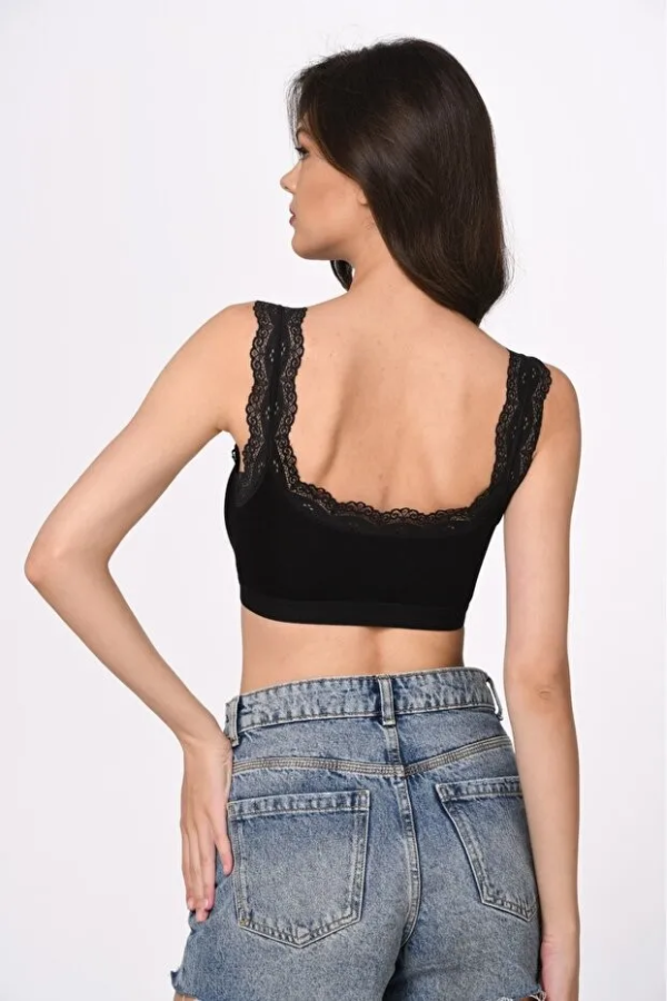 Anıt Bambu Dantelli Büstiyer