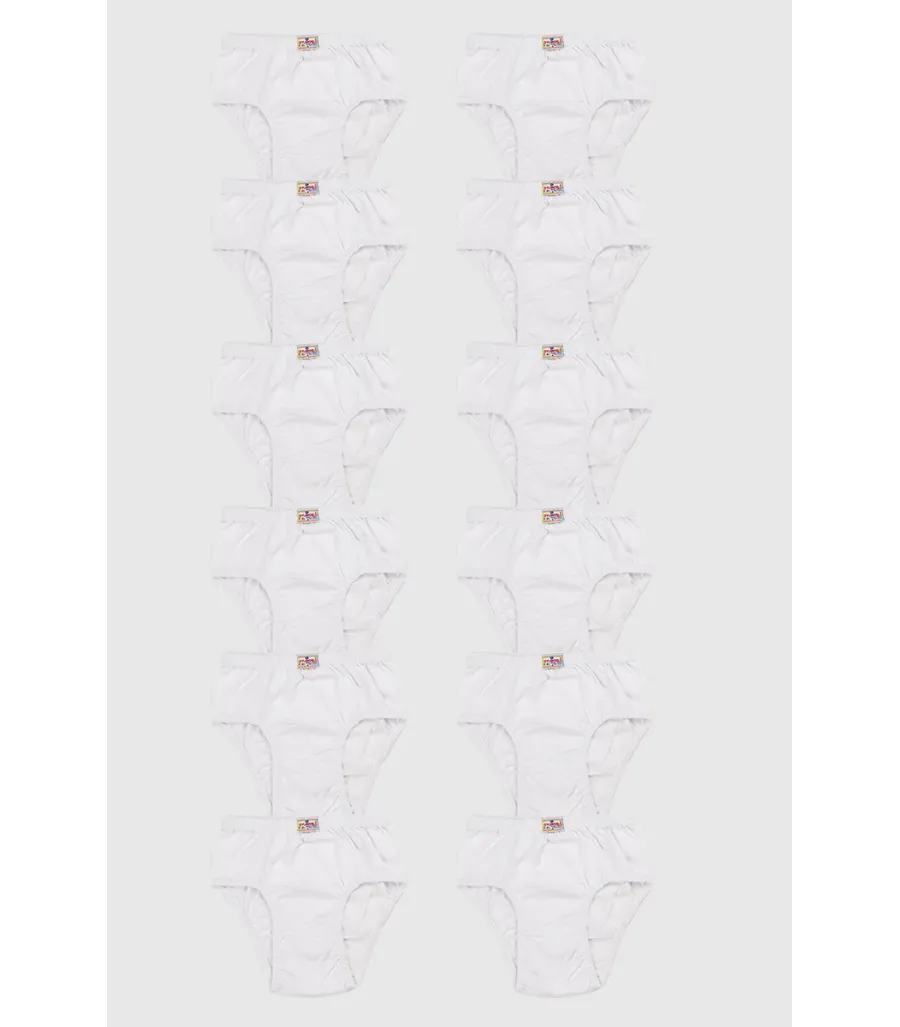 Ceylanoğlu Beyaz Erkek Çocuk Külot Beyaz