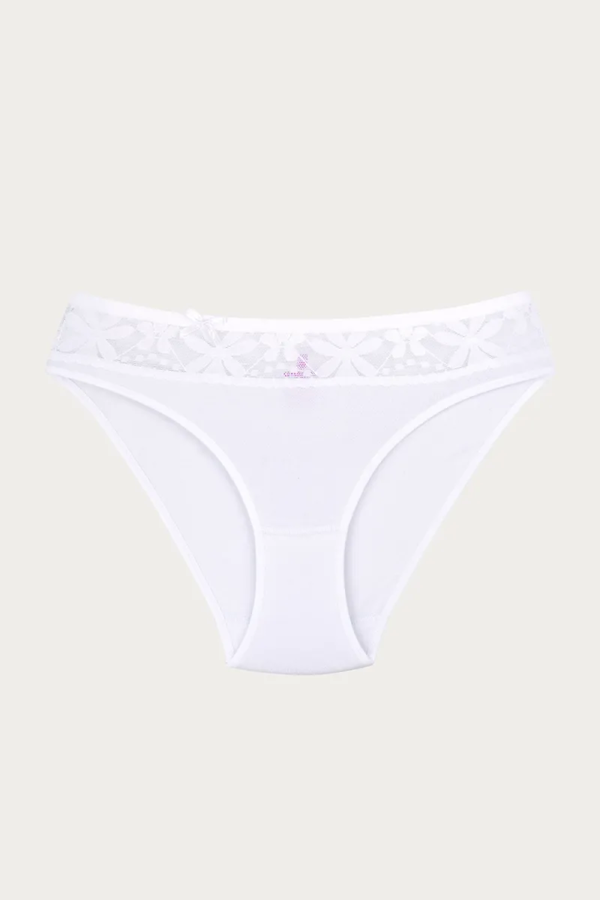 Ceylanoğlu Likralı Beli Dantelli Bikini asarti
