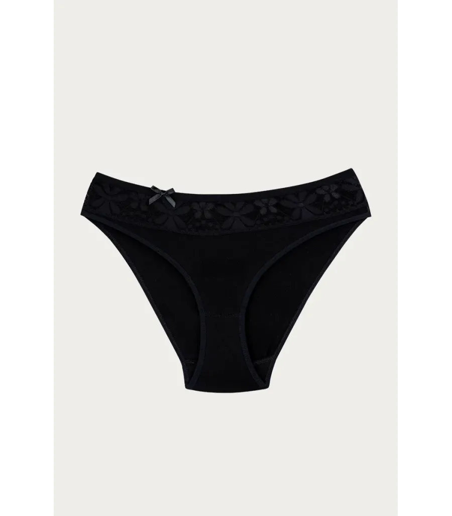 Ceylanoğlu Likralı Beli Dantelli Bikini asarti