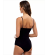 Toptan Kadın ip Askılı Penye Çıtçıtlı Body Siyah