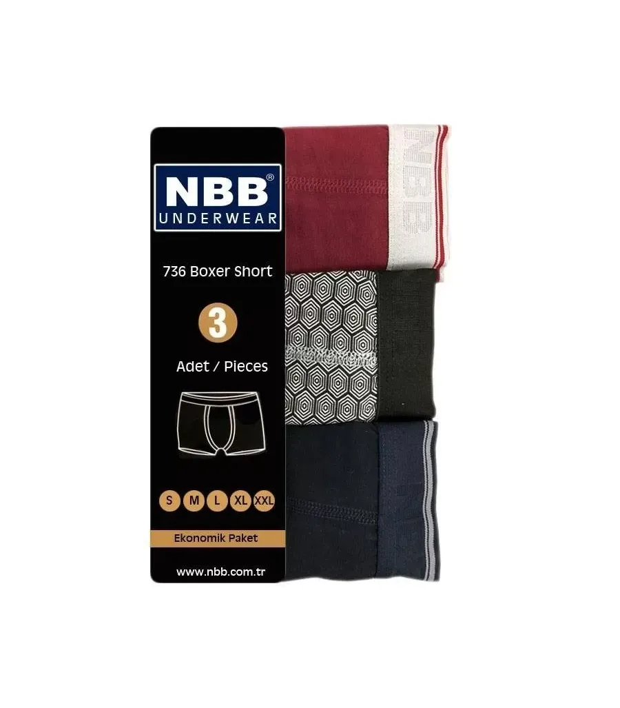 Toptan NBB Eko Boxer 3'lü