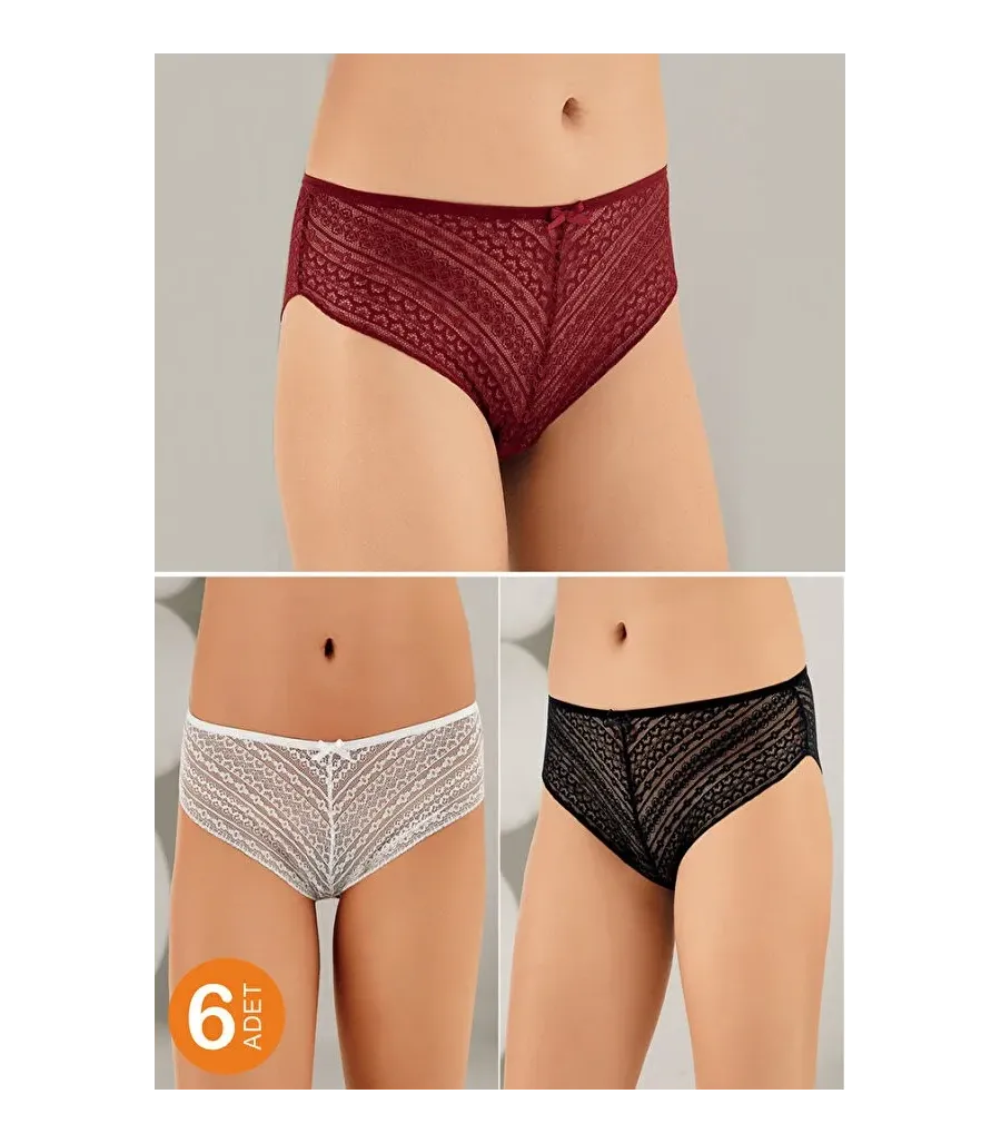 Şahinler Dantelli Slip Asorti