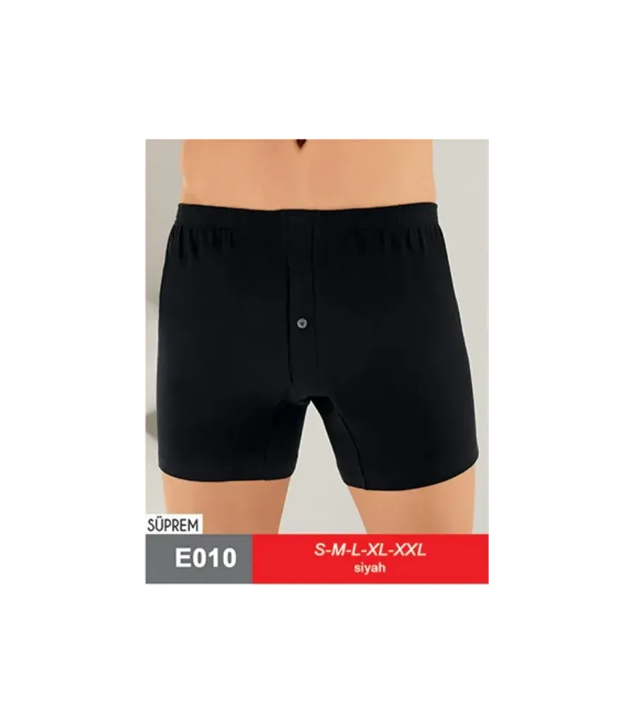 Şahinler Penye Boxer Şort Siyah