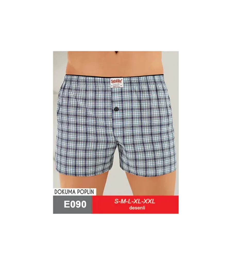 Şahinler Poplin Boxer Desenli