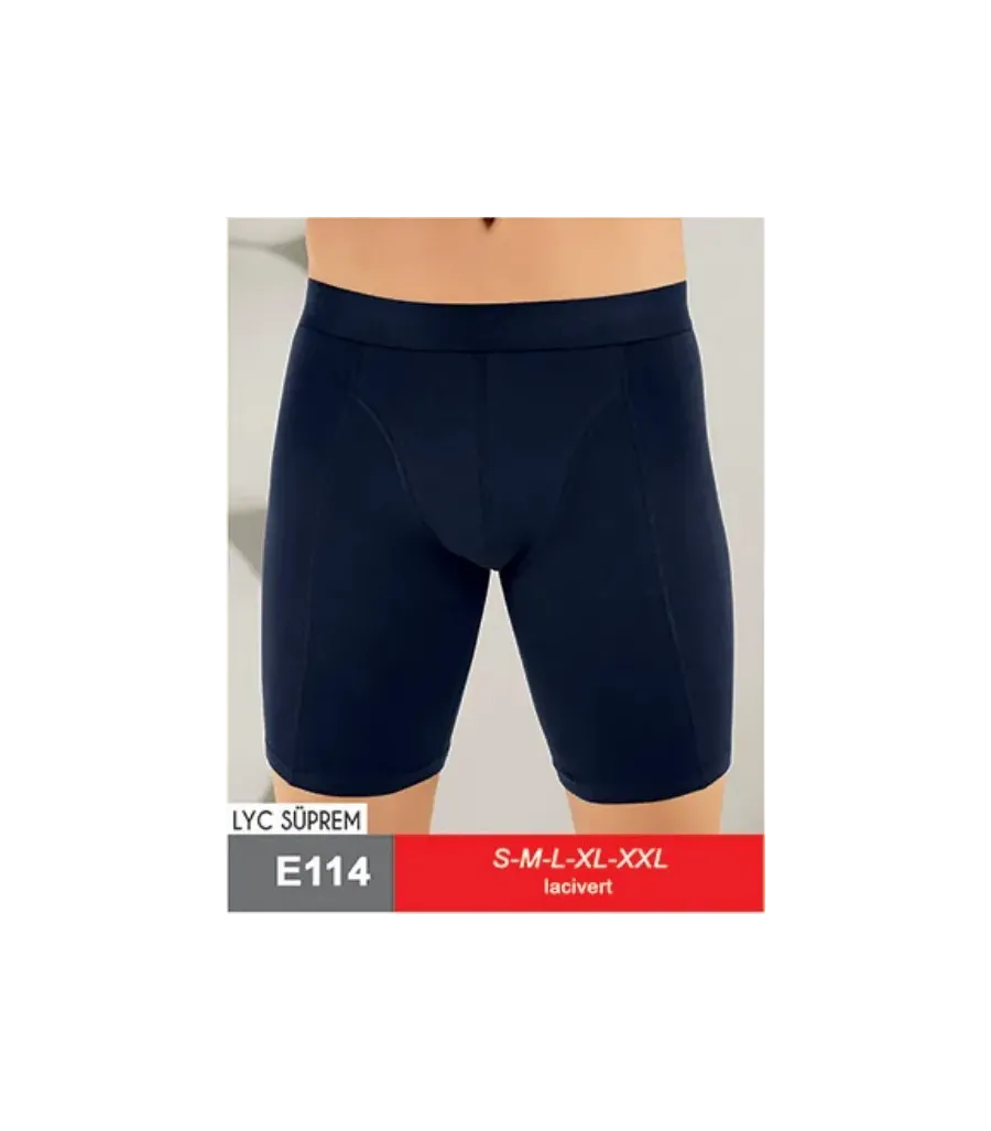 Şahinler Lıkralı Uzun Boxer Şort Lacivert
