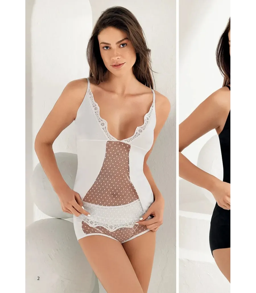 Şahinler 2 Li Tk - İp Askı Atlet + Bato Slip Beyaz