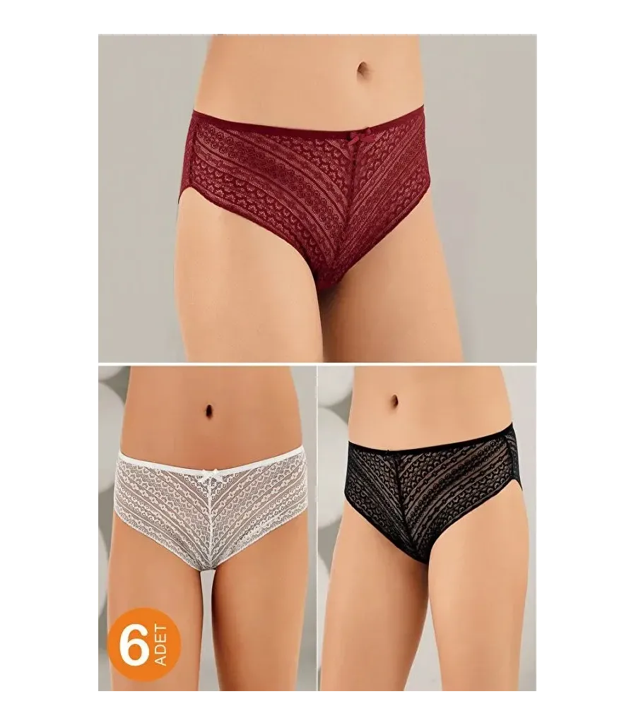 Şahinler Dantelli Slip Asorti