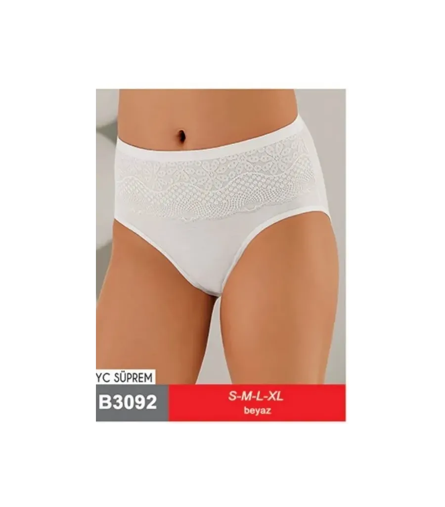 Şahinler Dantelli Bato Slip Beyaz
