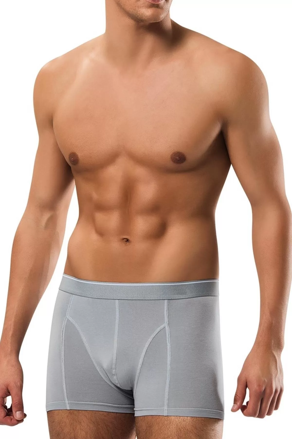 Güryıldız Penye Elastane Erkek Boxer Gri