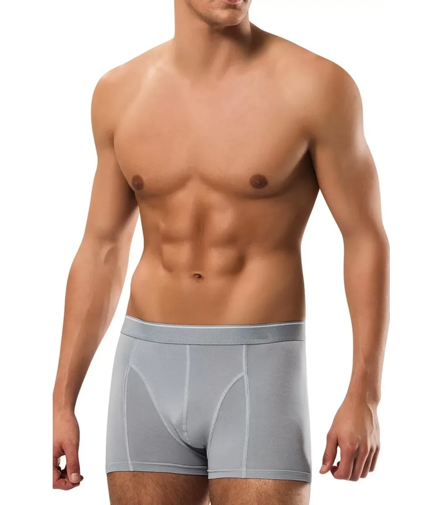 Güryıldız Penye Elastane Erkek Boxer Gri