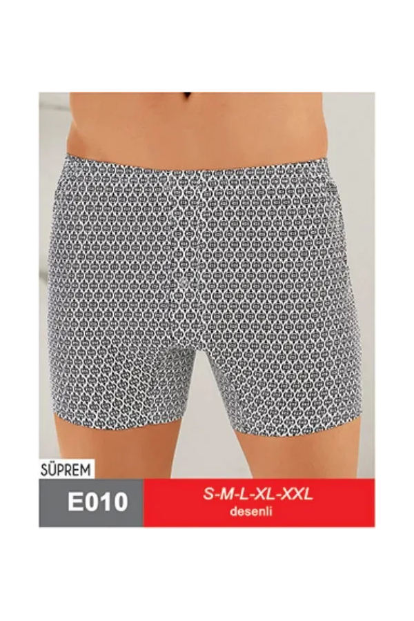 Şahinler Penye Boxer Şort Desenli