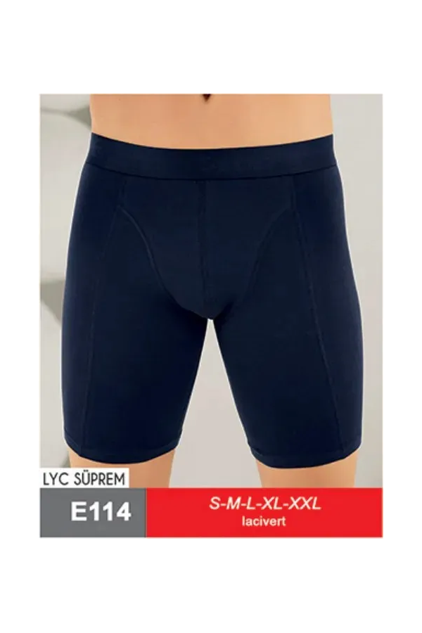 Şahinler Lıkralı Uzun Boxer Şort Lacivert