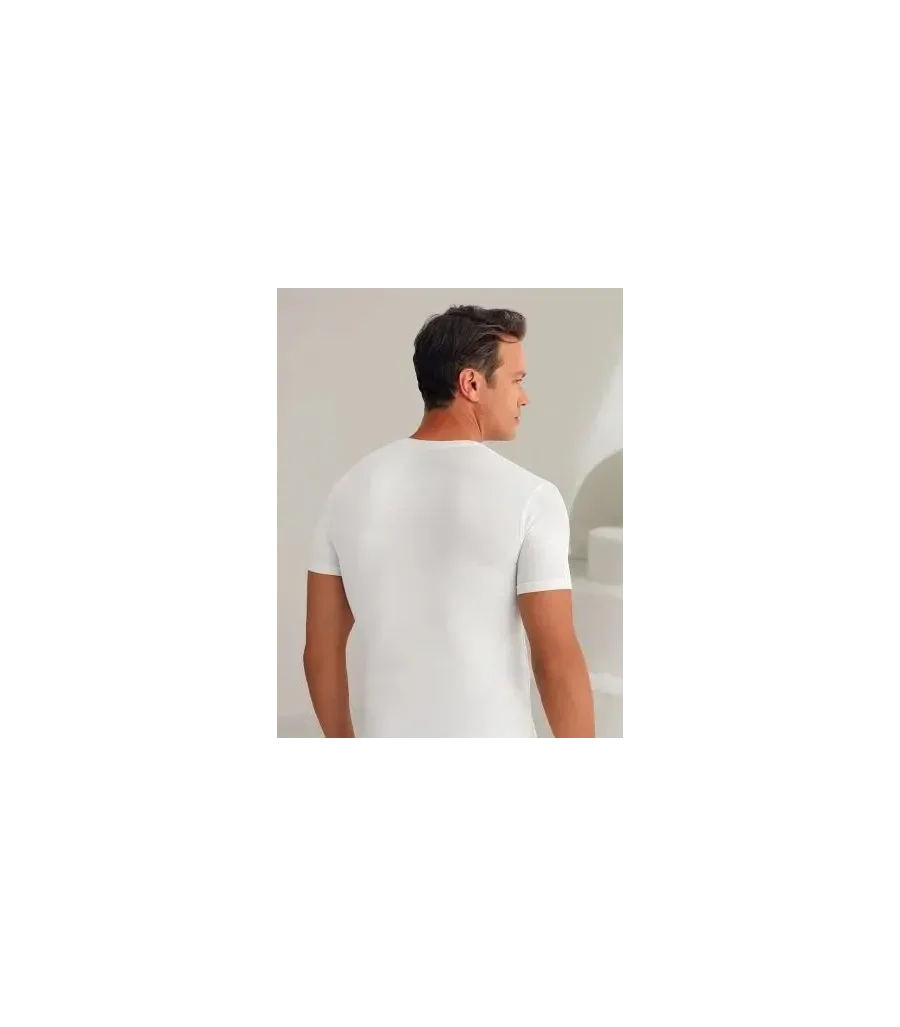 Şahinler Modal Lıkralı Bisiklet Yaka Beyaz