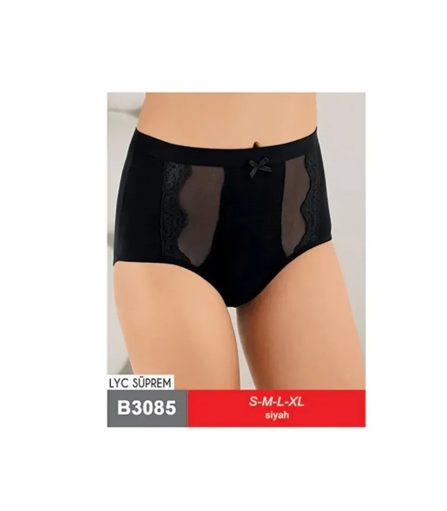 Şahinler Lıkralı Dantelli Bato Slip Siyah