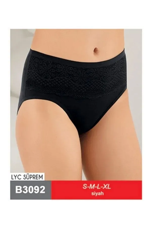 Şahinler Dantelli Bato Slip Siyah