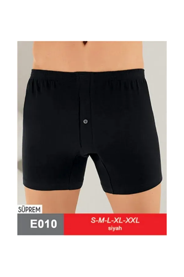 Şahinler Penye Boxer Şort Siyah