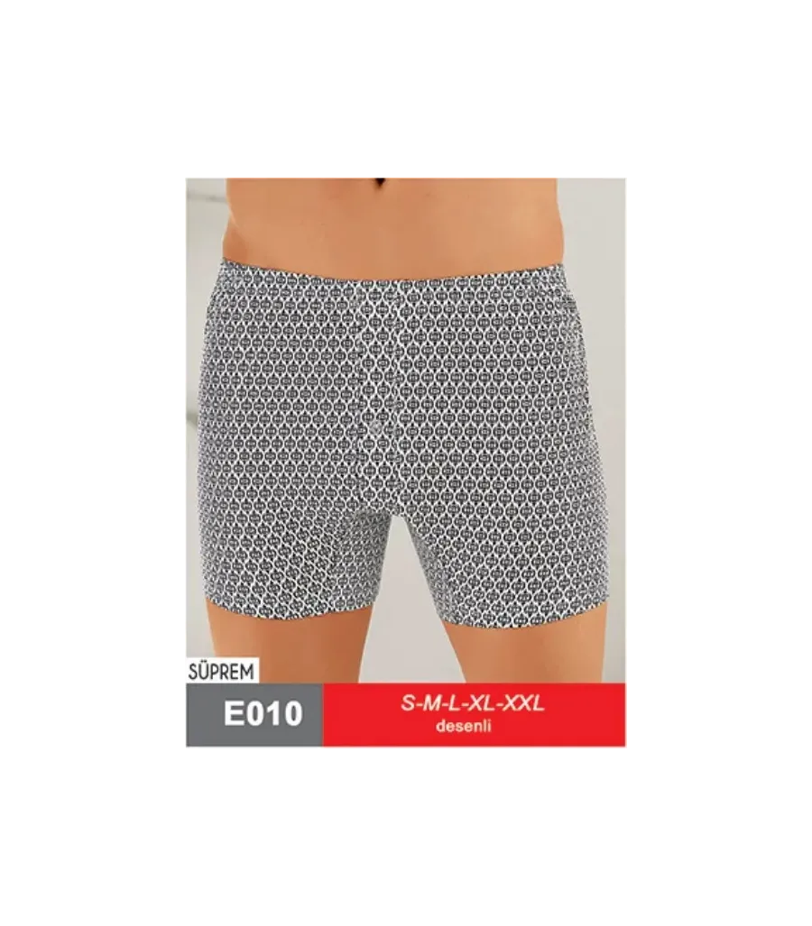Şahinler Penye Boxer Şort Desenli