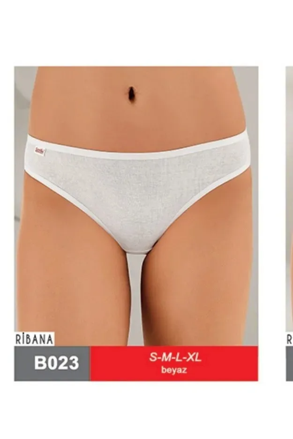 Şahinler Ribana Düşük Bel Bikini Beyaz