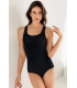Şahinler Lıkralı Kalın Askılı Çıtçıtlı Body Siyah