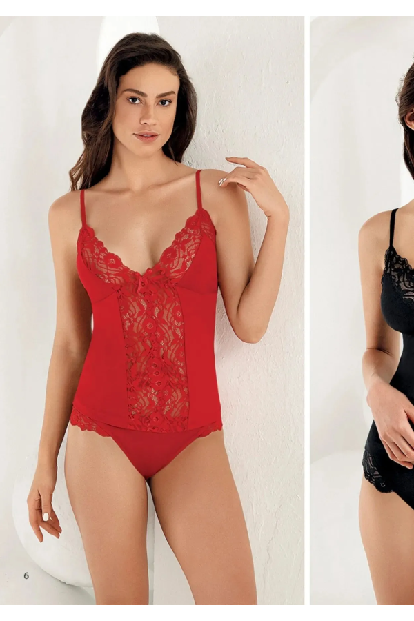 Şahinler 2 Li Tk - İp Askı Atlet + Bikini Slip Kırmızı