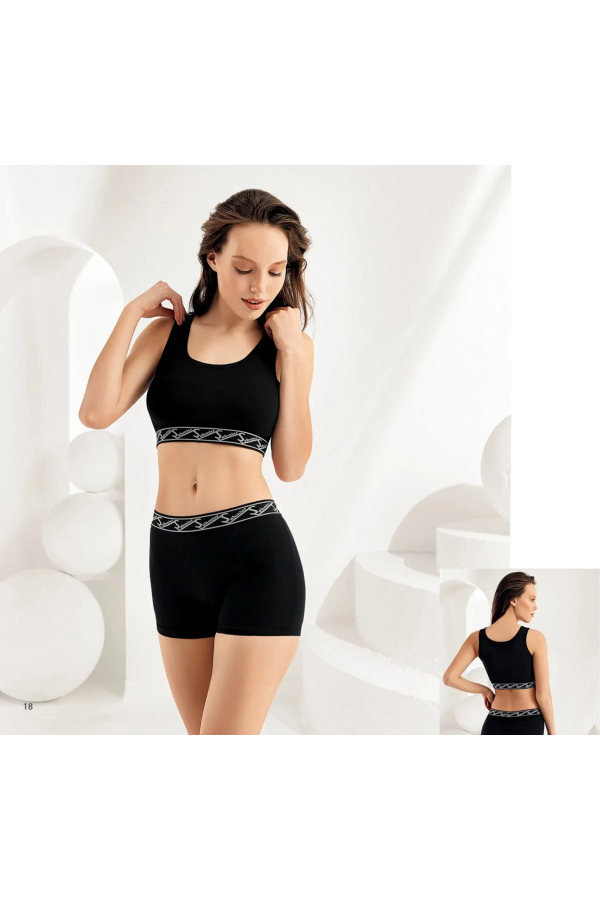 Şahinler 2 Li Tk - Spor Atlet + Spor Şort Siyah