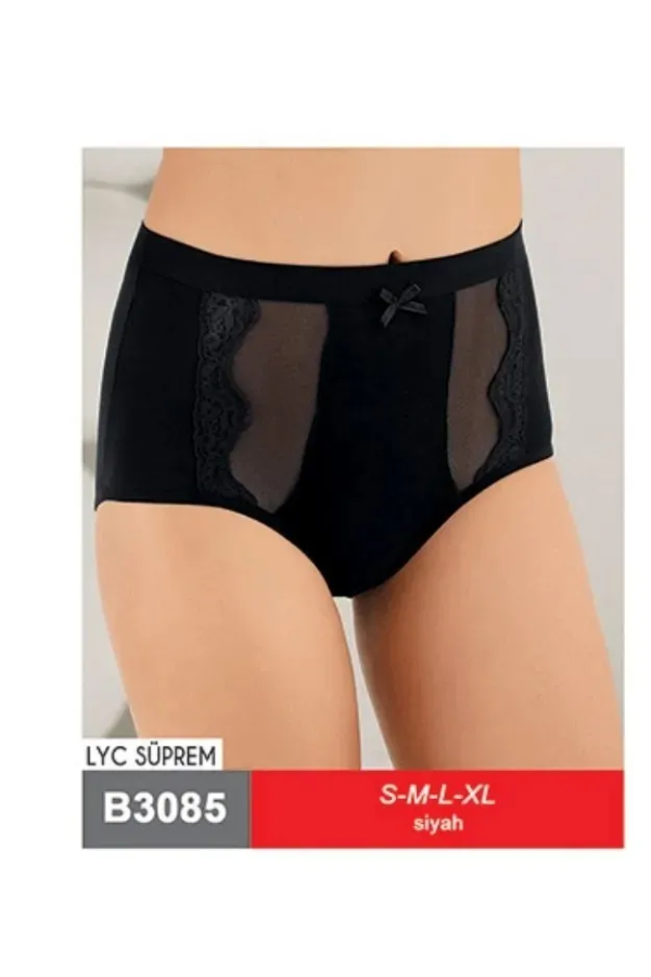 Şahinler Lıkralı Dantelli Bato Slip Siyah