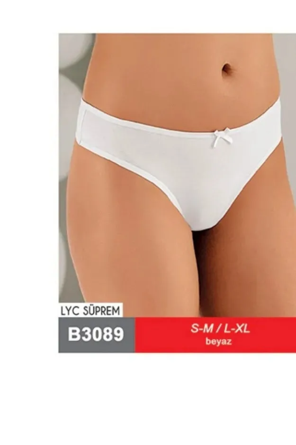 Şahinler Lıkralı Düz Tanga Beyaz