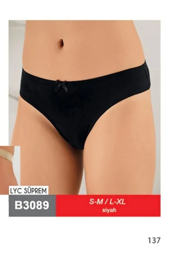 Şahinler Lıkralı Düz Tanga Siyah