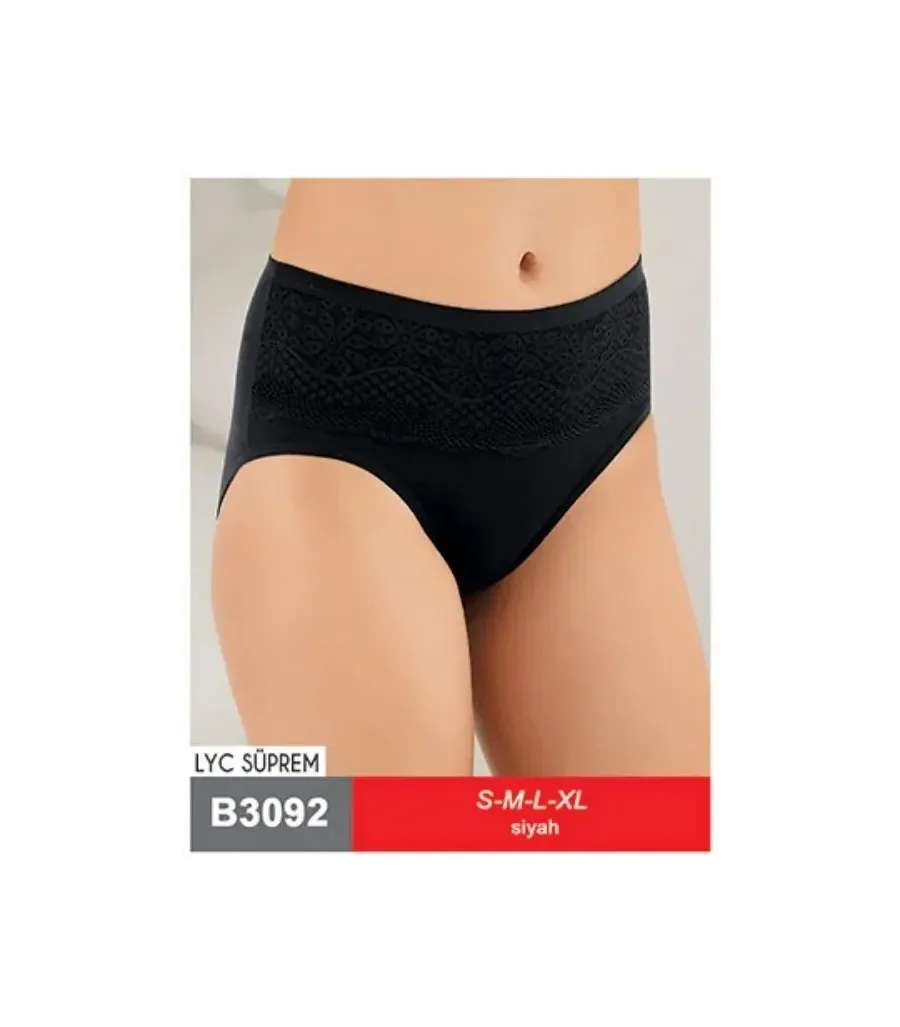 Şahinler Dantelli Bato Slip Siyah