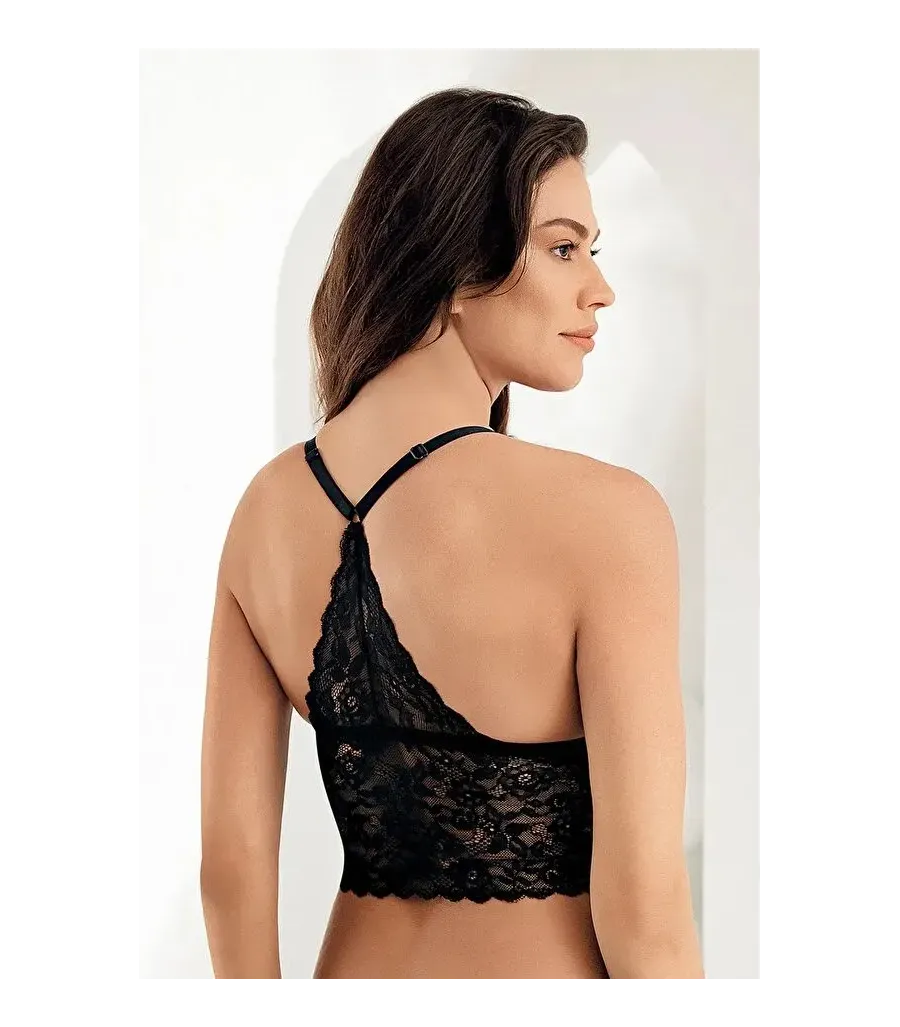 Şahinler Kaplı Bralet Desteksiz Sütyen Siyah