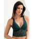 Şahinler Kaplı Bralet Desteksiz Sütyen Zümrüt Yeşili
