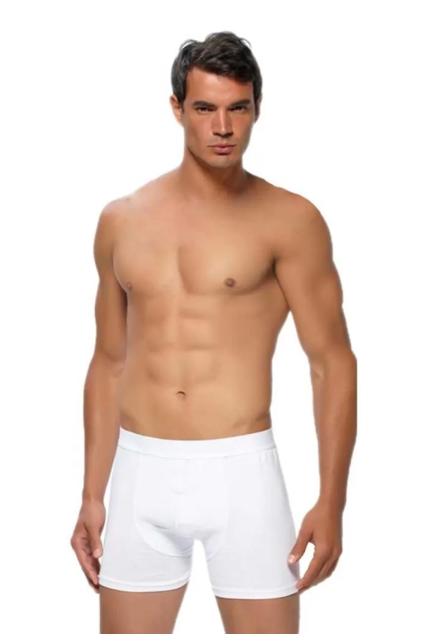 Toptan Gümüş 4018 Elastan Boxer