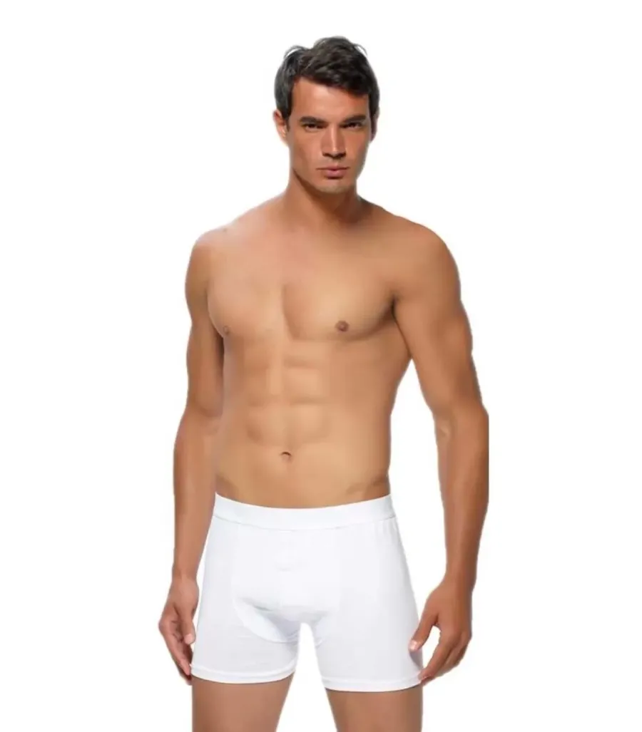 Toptan Gümüş 4018 Elastan Boxer