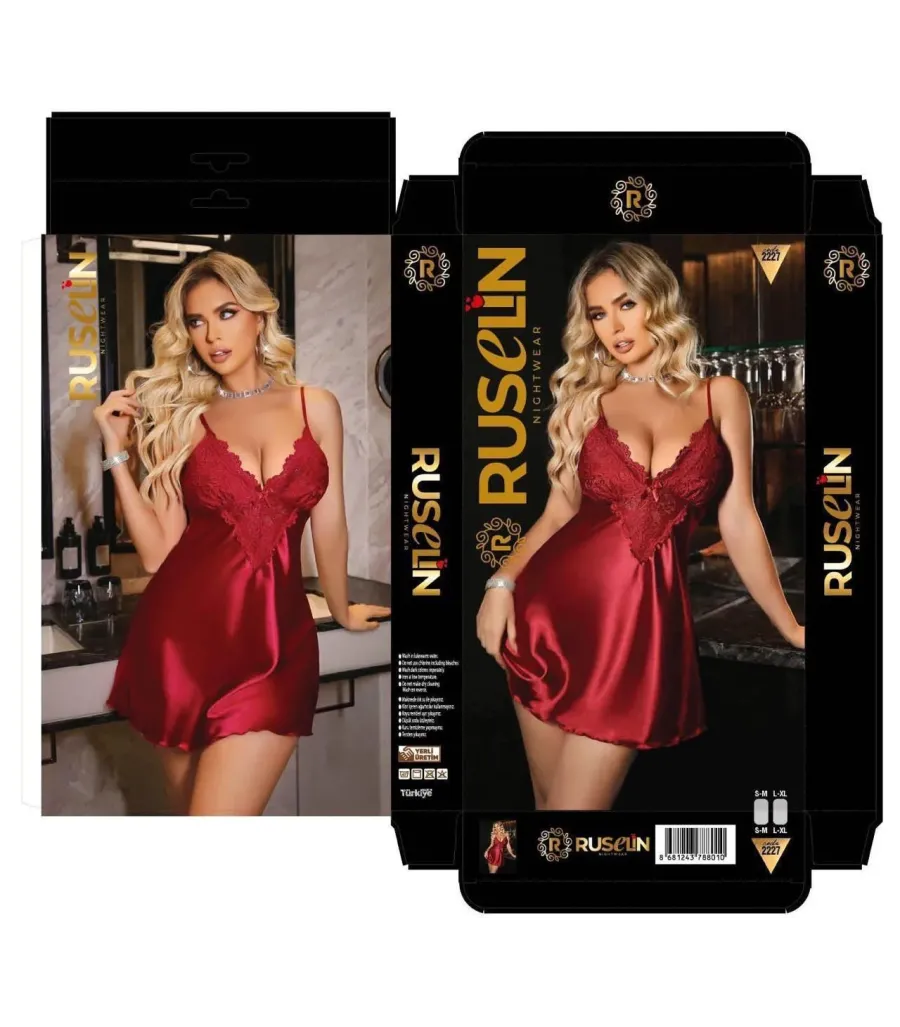 Ruselin Saten Gecelik RSL2227