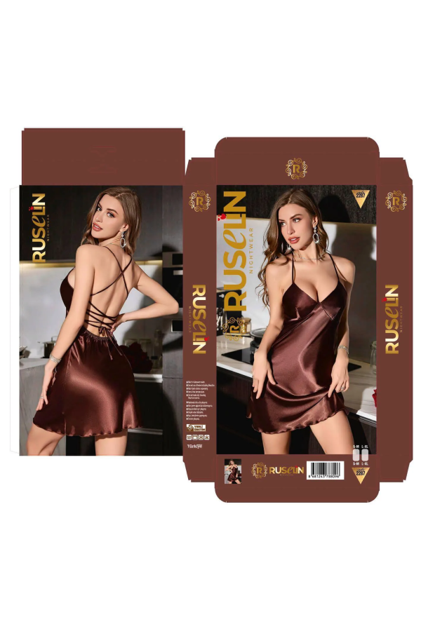 Ruselin Saten Gecelik RSL2287