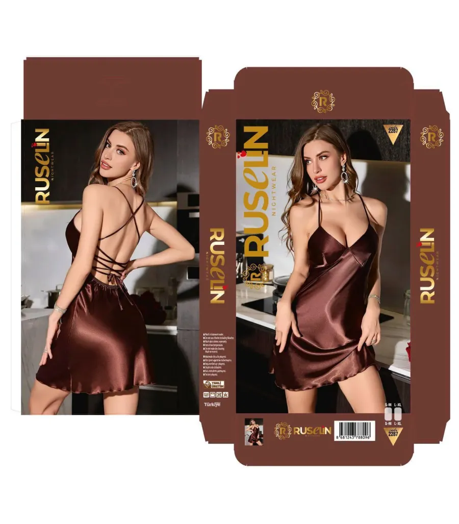 Ruselin Saten Gecelik RSL2287