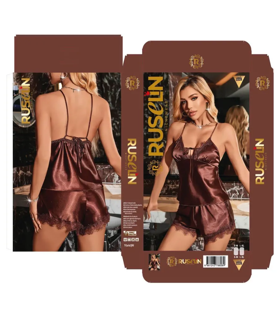 Ruselin Saten Gecelik RSL2228