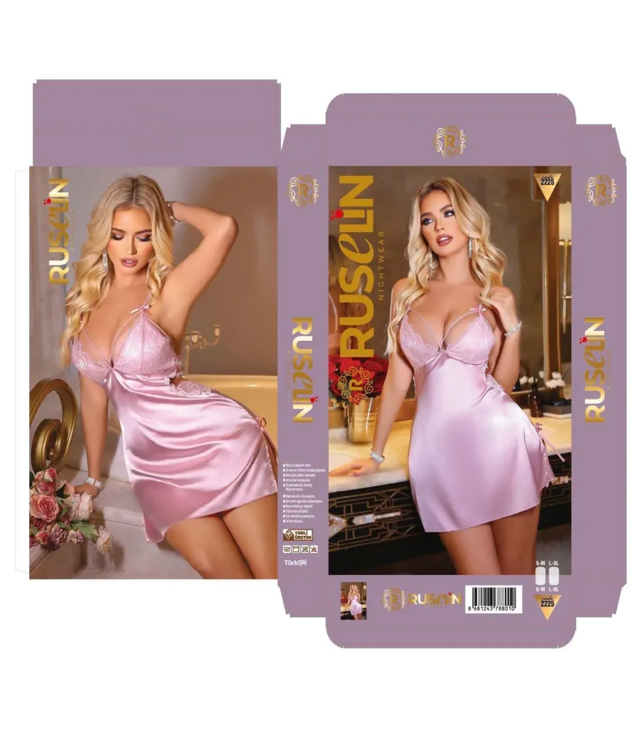 Ruselin Saten Gecelik RSL2225