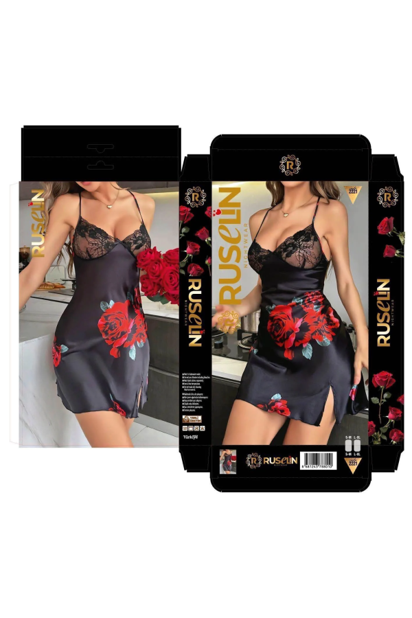 Ruselin Saten Gecelik RSL2221