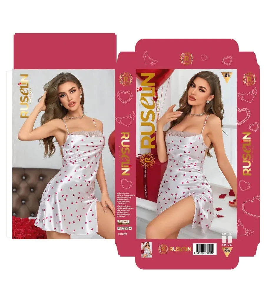 Ruselin Saten Gecelik RSL2219